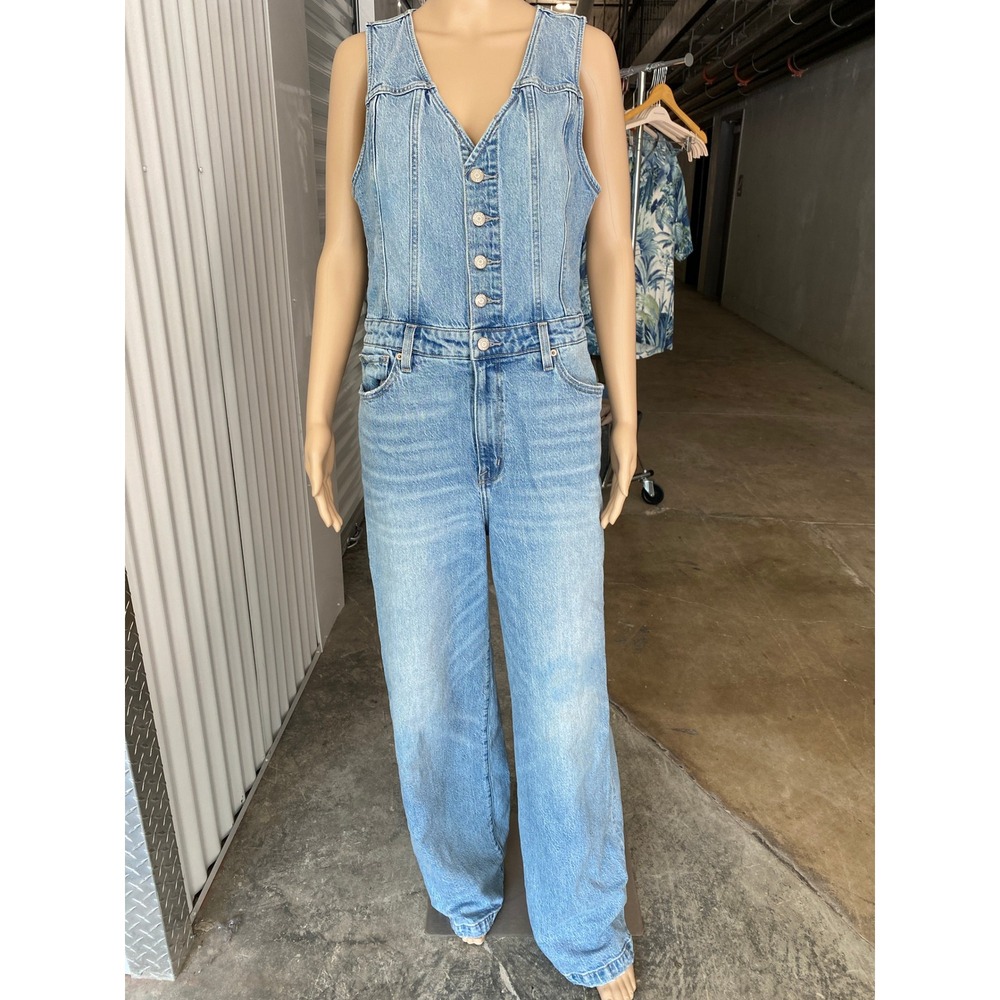 Pistola Light Blue Denim Jumpsuit